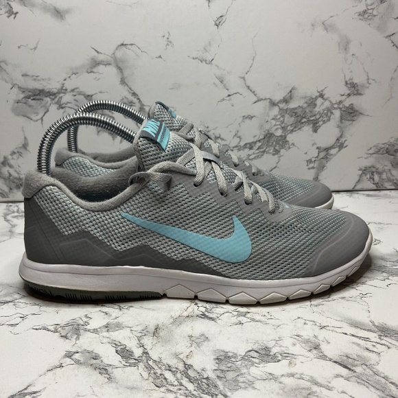 Nike Shoes - Nike Flex Experience RN 4 Sneakers Womens Size 9 Gray Blue Athletic Shoe Running